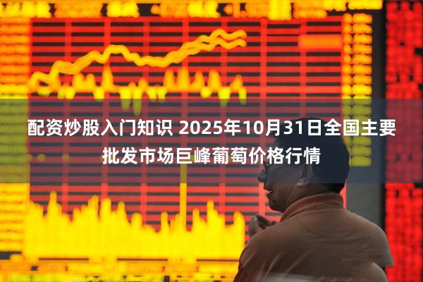 配资炒股入门知识 2025年10月31日全国主要批发市场巨峰葡萄价格行情